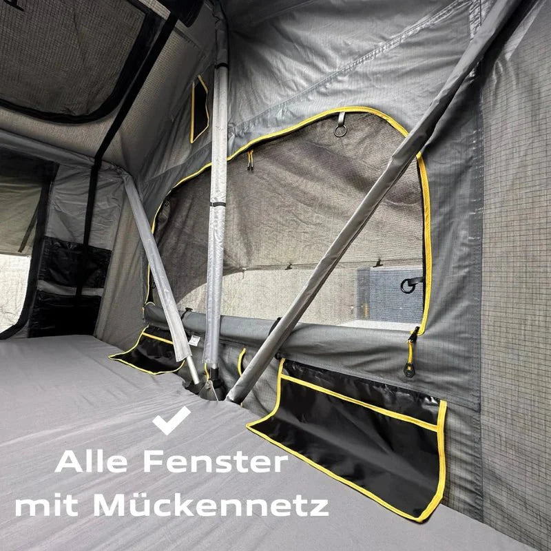 Dachzelt Elements Stone - 140cm mit Vorzelt