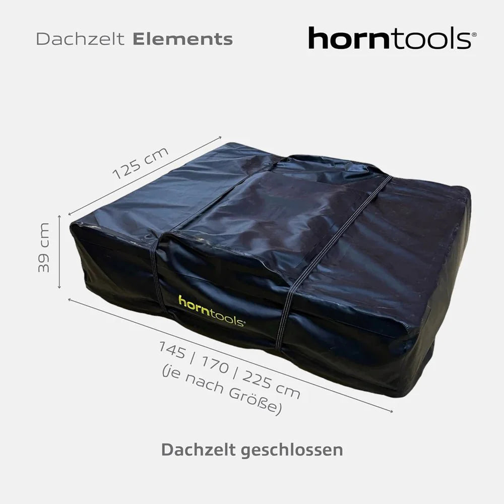 Dachzelt Elements Stone - 220cm mit Vorzelt