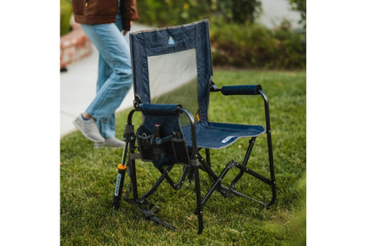 Stow Away Rocker  navy topo